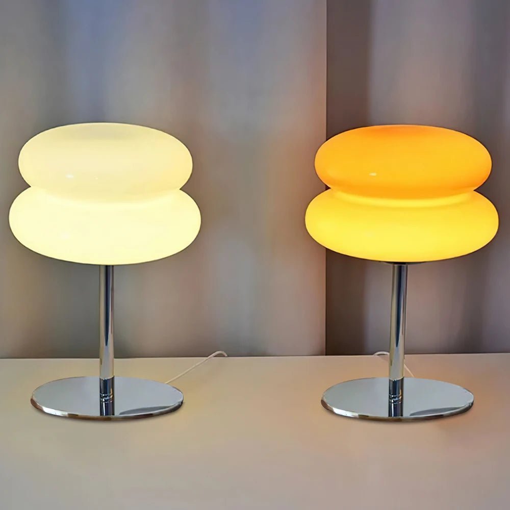 Table Lamp Glass Metal G9 Light Fixture Modern Indoor Lighting