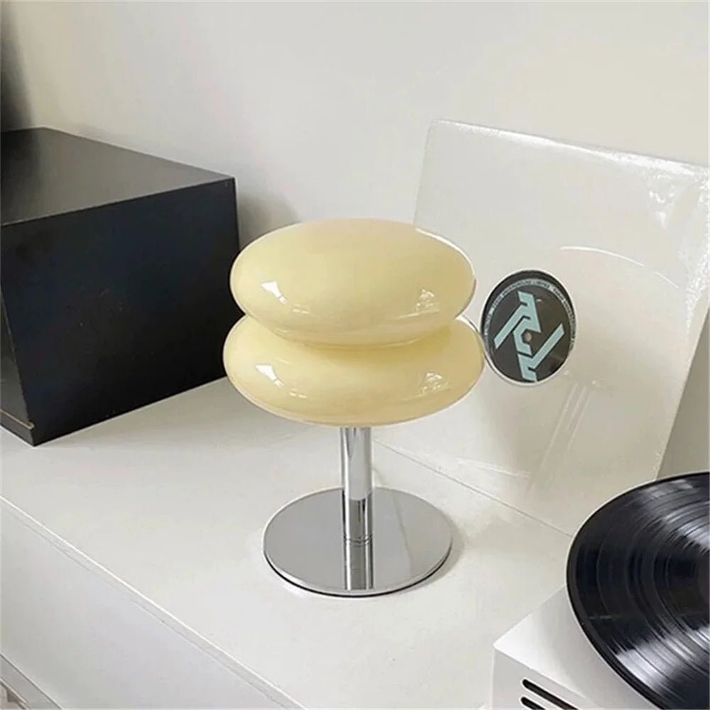 Table Lamp Glass Metal G9 Light Fixture Modern Indoor Lighting