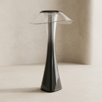 Table Lamp Amber Glass Look Acrylic Touch Control Dimmable Indoor