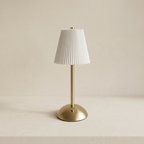 Table Lamp Rechargeable LED USB Powered Iron Fabric Shade 2W 200 Lumens Multiple Colors