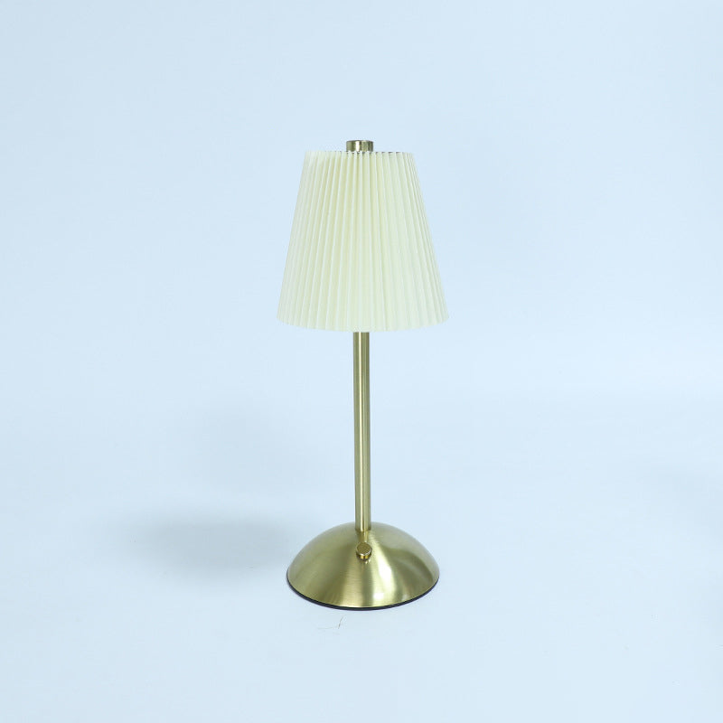 Table Lamp Rechargeable LED USB Powered Iron Fabric Shade 2W 200 Lumens Multiple Colors