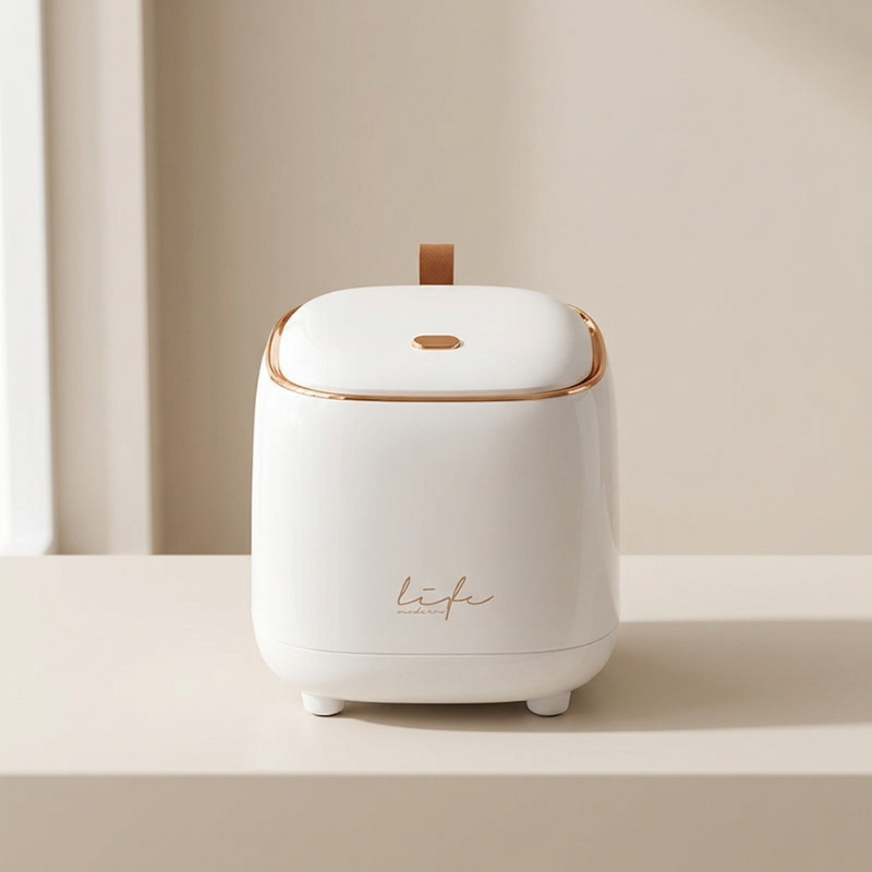 Table Waste Bin Compact Desktop Garbage Can with Lid
