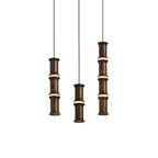 Alabaster Bamboo-Joint LED Pendant Light