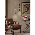 Alabaster Bamboo-Joint LED Pendant Light