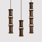 Alabaster Bamboo-Joint LED Pendant Light