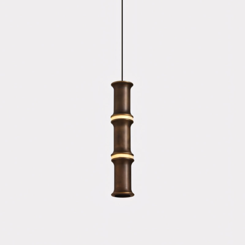 Alabaster Bamboo-Joint LED Pendant Light