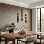 Alabaster Bamboo-Joint LED Pendant Light