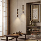 Alabaster Bamboo-Joint LED Pendant Light