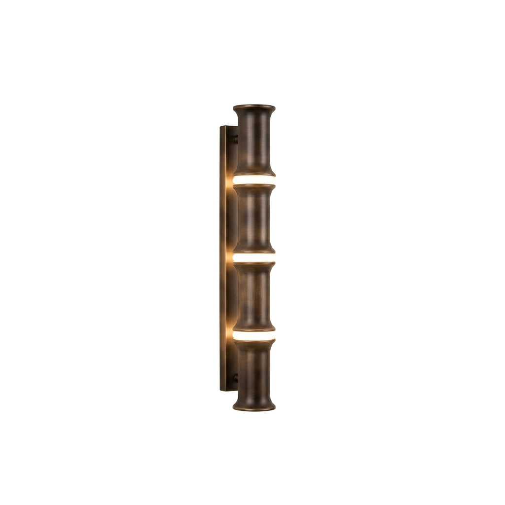 Alabaster Bamboo-Joint LED Wall Sconce