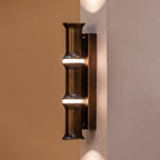 Alabaster Bamboo-Joint LED Wall Sconce