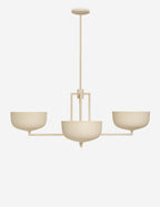 Talon Chandelier | Dome Shades, Angular Frame
