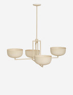 Talon Chandelier | Dome Shades, Angular Frame
