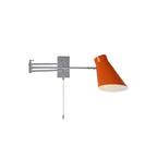 Adjustable Swing-Arm Wall Sconce, Polished Chrome