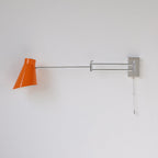Adjustable Swing-Arm Wall Sconce, Polished Chrome