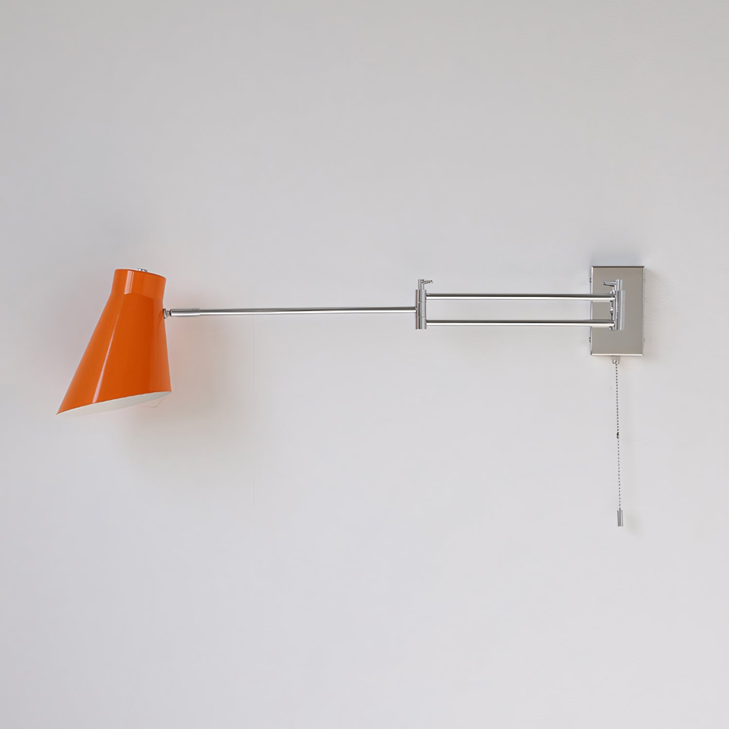 Adjustable Swing-Arm Wall Sconce, Polished Chrome