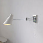 Adjustable Swing-Arm Wall Sconce, Polished Chrome