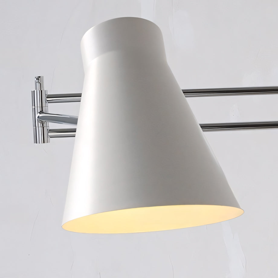 Adjustable Swing-Arm Wall Sconce, Polished Chrome