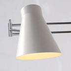Adjustable Swing-Arm Wall Sconce, Polished Chrome