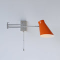 Adjustable Swing-Arm Wall Sconce, Polished Chrome