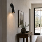 Adjustable Tapered Cone Swivel Wall Sconce, Brass