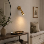 Adjustable Tapered Cone Swivel Wall Sconce, Brass