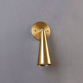 Adjustable Tapered Cone Swivel Wall Sconce, Brass