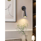 Adjustable Tapered Cone Swivel Wall Sconce, Brass