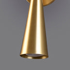 Adjustable Tapered Cone Swivel Wall Sconce, Brass