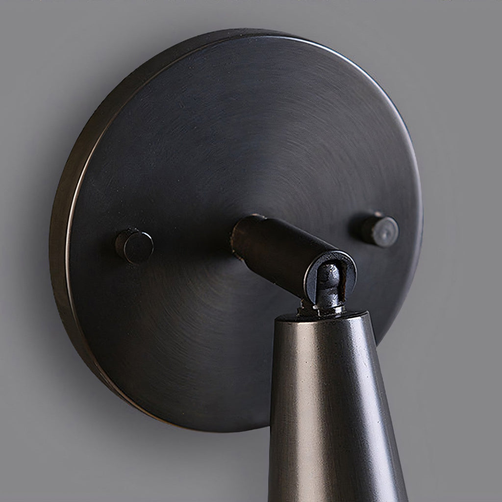Adjustable Tapered Cone Swivel Wall Sconce, Brass