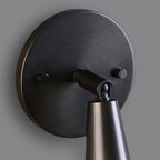 Adjustable Tapered Cone Swivel Wall Sconce, Brass