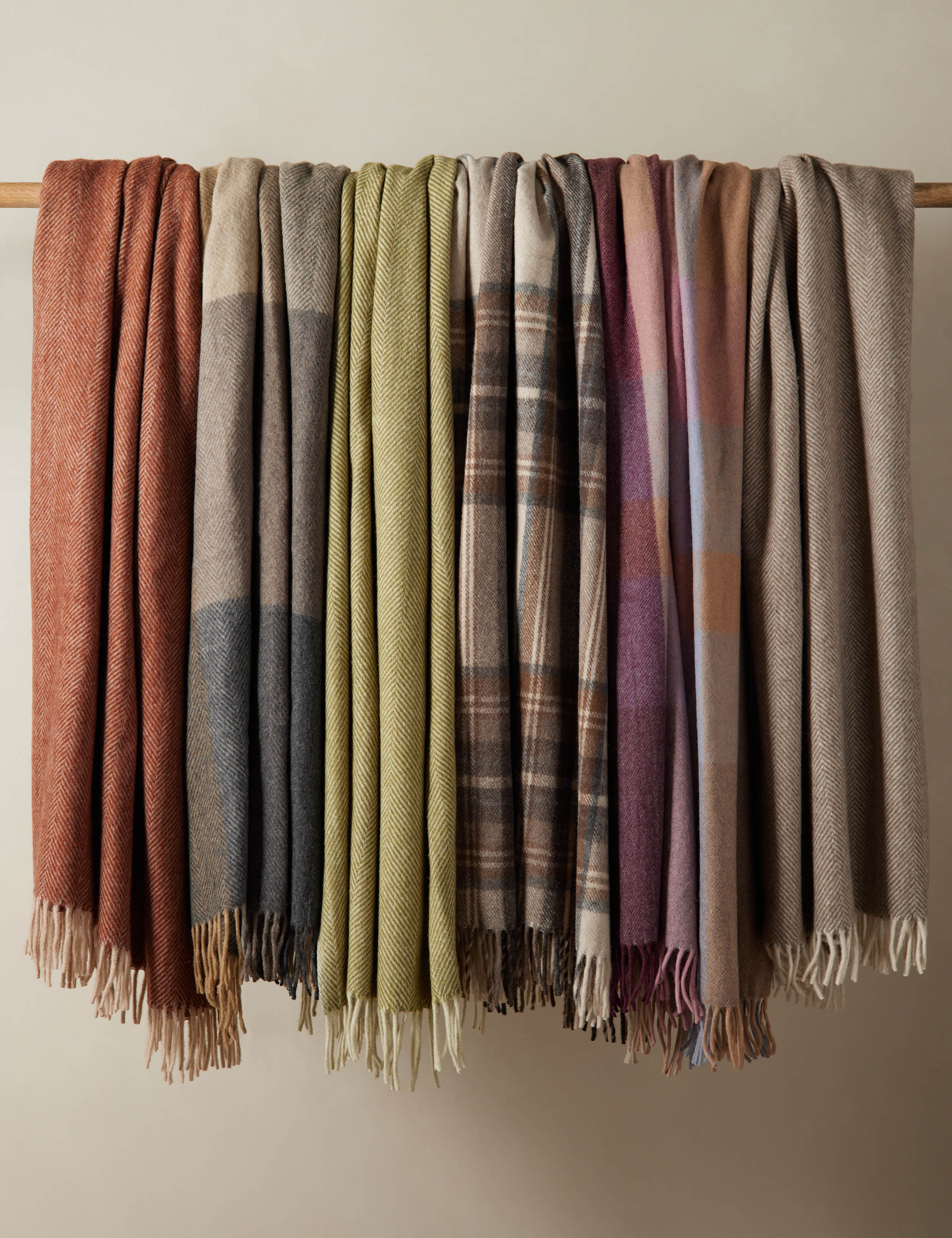 Bello Recycled Wool Throw | Soft, Durable Twill Weave