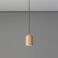 Natural Travertine Pendant Light, Wabi-Sabi Style