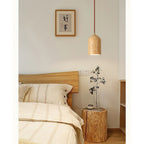 Natural Travertine Pendant Light, Wabi-Sabi Style