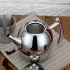 Tea Kettle, Removable Mesh Filter, Polished Finish, Vented Lid