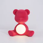 Glowing Teddy Bear Table Lamp, Velvety Accent Light