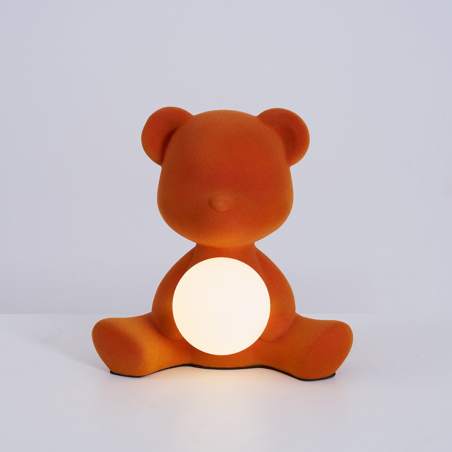 Glowing Teddy Bear Table Lamp, Velvety Accent Light