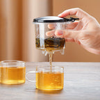 Tea Crystal: Transparent Glass Teapot with Filter & Elegant Design – Ideal Gift for Tea Lovers