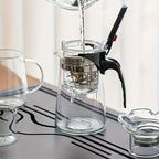 Tea Crystal: Transparent Glass Teapot with Filter & Elegant Design – Ideal Gift for Tea Lovers