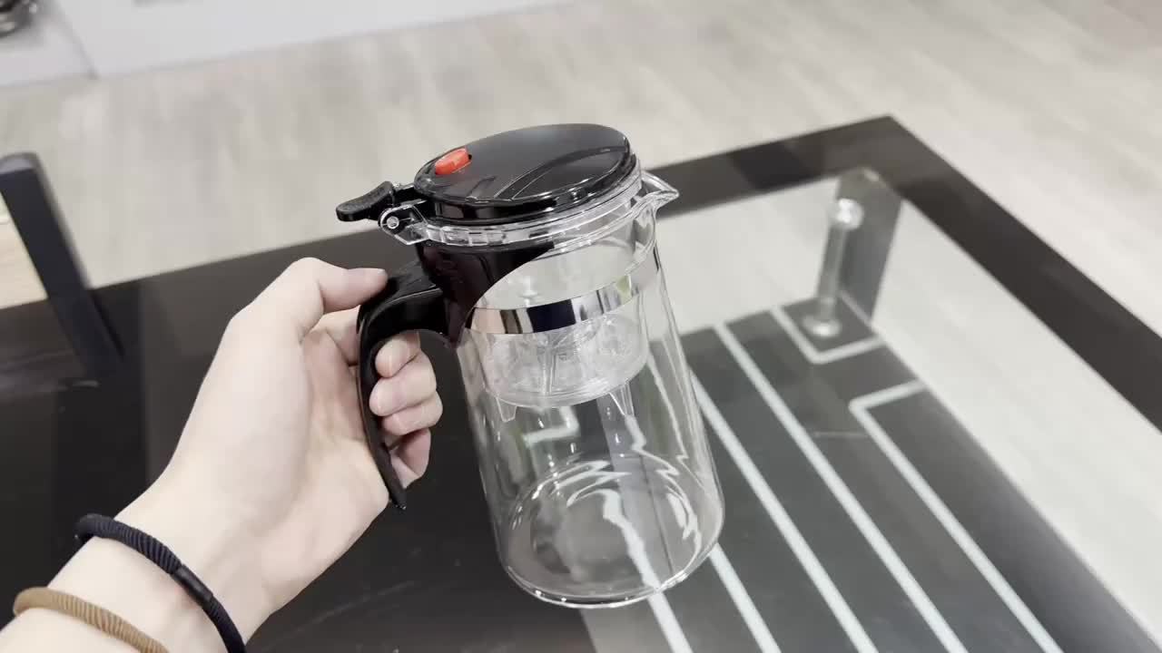 Tea Crystal: Transparent Glass Teapot with Filter & Elegant Design – Ideal Gift for Tea Lovers