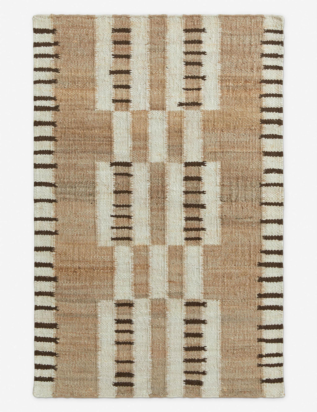 Tempo Jute Rug | Handcrafted Flatweave, Eclectic Pattern