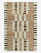 Tempo Jute Rug | Handcrafted Flatweave, Eclectic Pattern