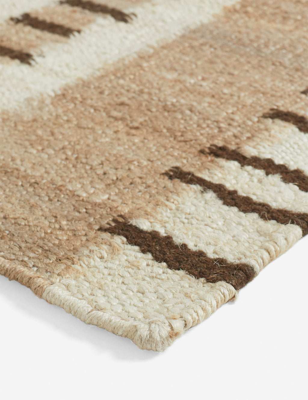 Tempo Jute Rug | Handcrafted Flatweave, Eclectic Pattern