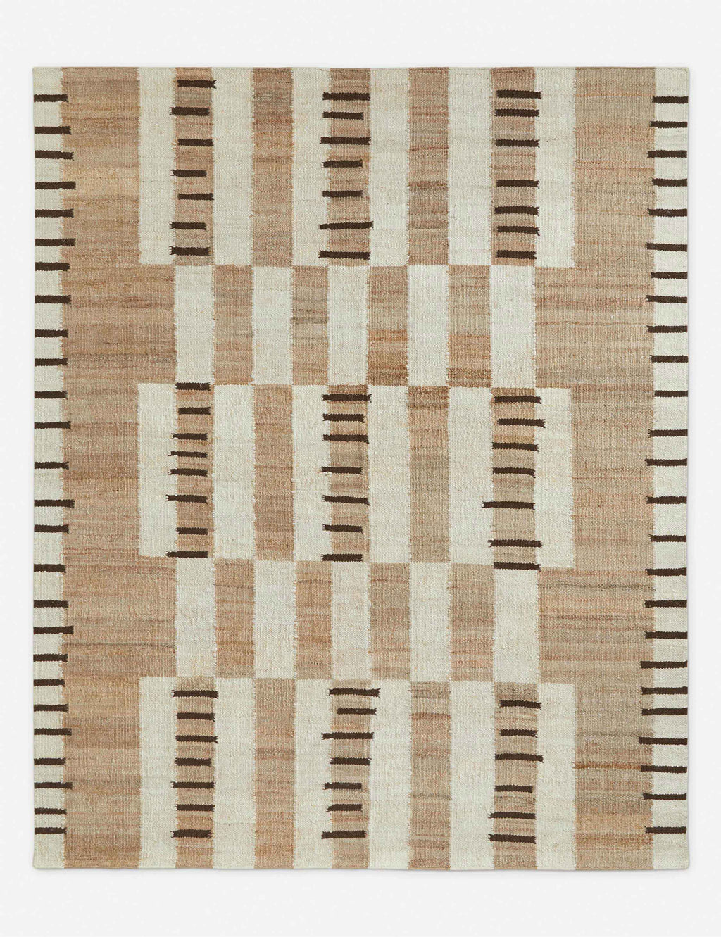 Tempo Jute Rug | Handcrafted Flatweave, Eclectic Pattern