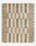 Tempo Jute Rug | Handcrafted Flatweave, Eclectic Pattern