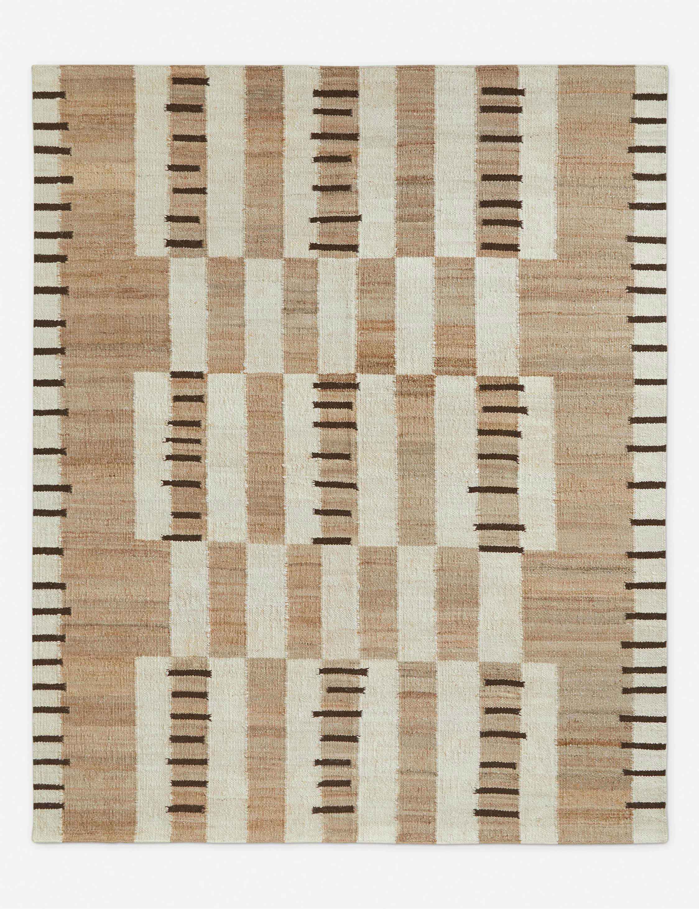Tempo Jute Rug | Handcrafted Flatweave, Eclectic Pattern