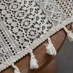TerraBoho: Curtains Crocheted with Tassels – Modern Boho Style for Bedrooms & Dining Rooms