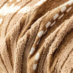 TerraStripes: Sofa Cover in Boho Stripe Design Made of Plush Microfiber with Non-Slip Comfort – for Sofa & Daybed
