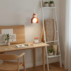 Compact Resin Shade Pendant Light, Cream & Orange