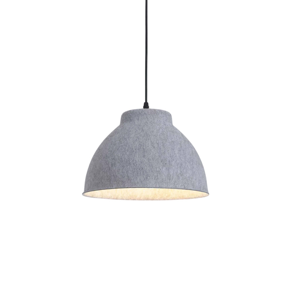 Bowl-Shaped Acoustic Felt Pendant Lamp