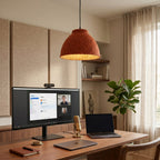 Bowl-Shaped Acoustic Felt Pendant Lamp